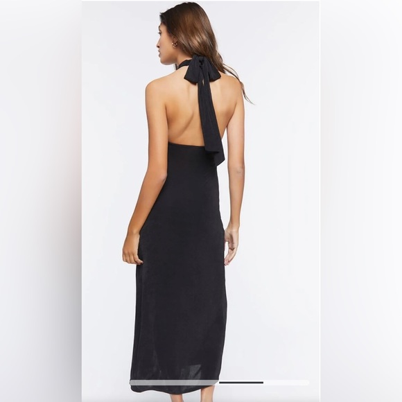 F 21 criss cross midi halter dress PINK. Sold out in this color! - Picture 3 of 7